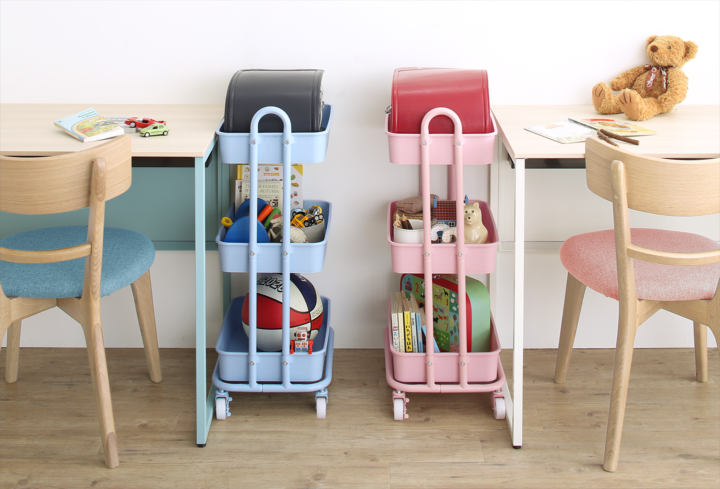 カバン_置き場_トローリーワゴン_子供部屋
