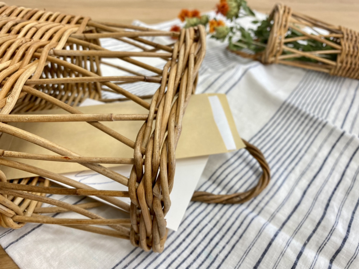 皮付きラタン ビンテージ