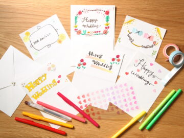 結婚祝いのメッセージカードをおしゃれに手書きするアイデア6選