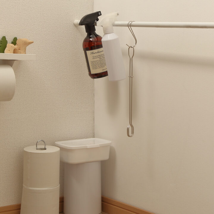 ぴったりのものが見つかる！トイレの便利で衛生的な掃除道具収納法の画像